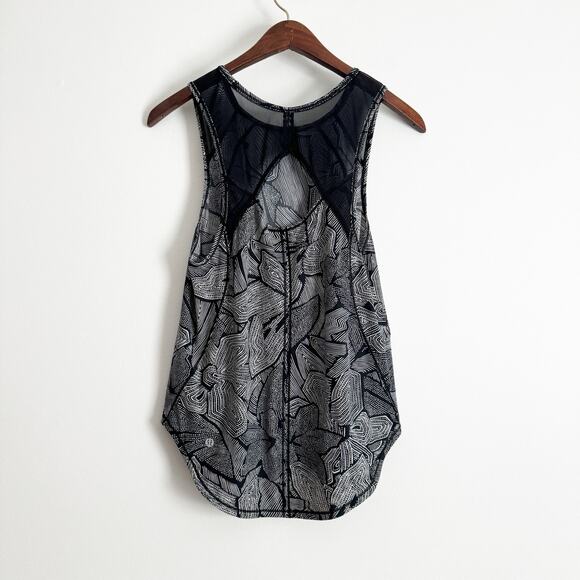 LULULEMON Sculpt Workout Tank Top Dottie Tribe White Black - Picture 6 of 9